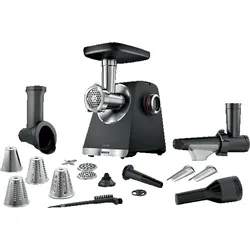 BOSCH MFWS660B Multipower Serie 6 Fleischwolf 2100 Watt Schwarz