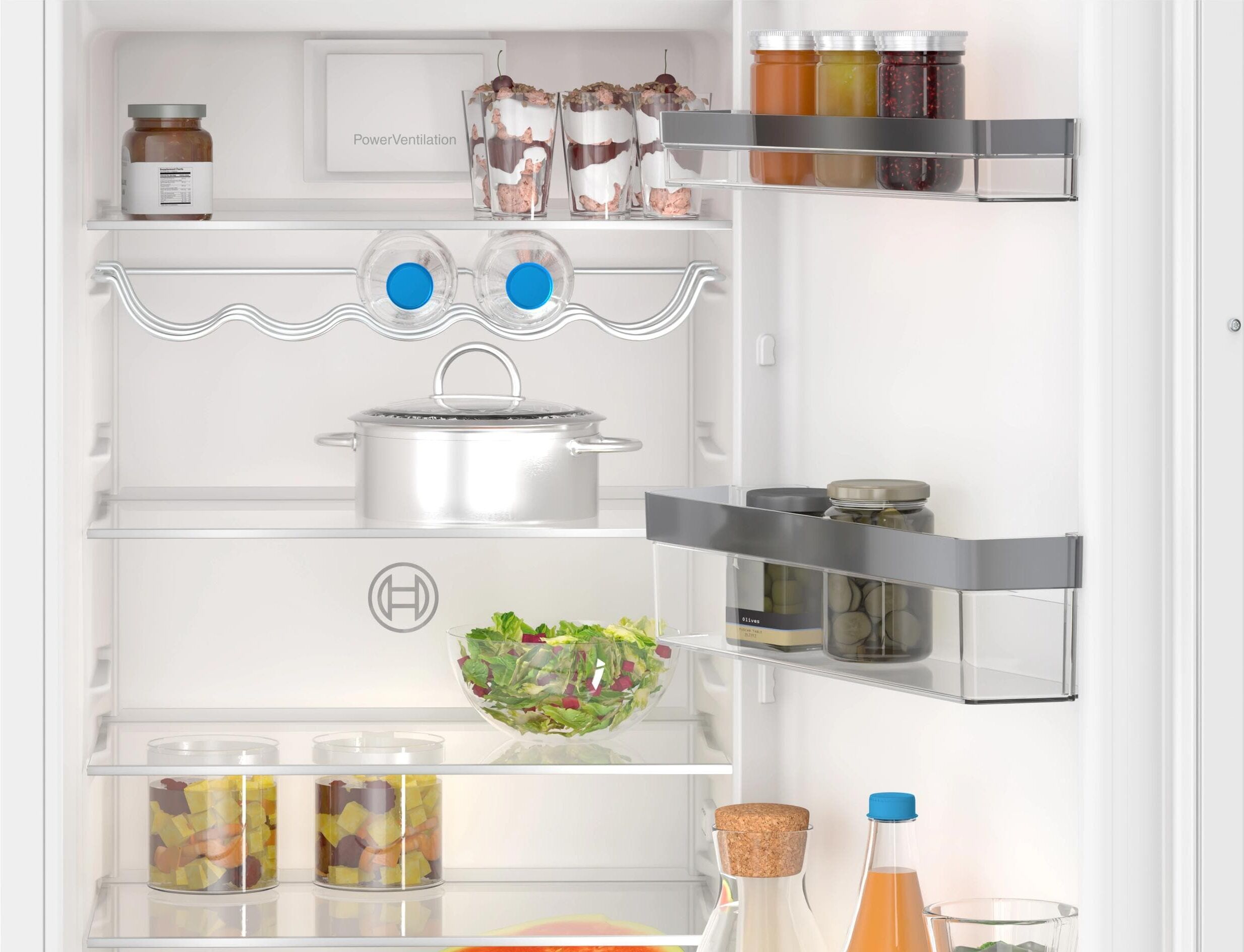 Bosch Einbaukühlschrank "KIL82VFE0 Rechts/Wechselbar", Energieeffizienz: E, weiss (weiß), Rechtsanschlag, Kühlschränke, Einbaukühlschrank weiß Rechtsanschlag