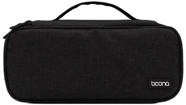 Snug & Styled Baona Laptop Cable Organizer Bag Charger Storage Bag Electronics Travel Organizer Pouch black