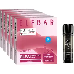 ELFBAR ELFA Prefilled Pod x 2 - Cherry 0.0% , 5er Pack