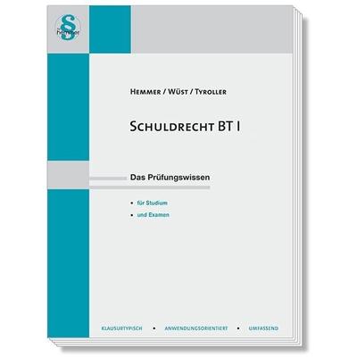 Schuldrecht BT I, Paperback von Karl-Edmund Hemmer,Achim Wüst,Michael Tyroller, Hemmer/Wüst