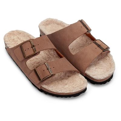 Espadrij - Women's Ami Velour Teddy - Sandalen 37 | EU 37 braun