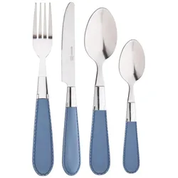 Renberg - 24-teiliges Edelstahl-Besteckset in Blau