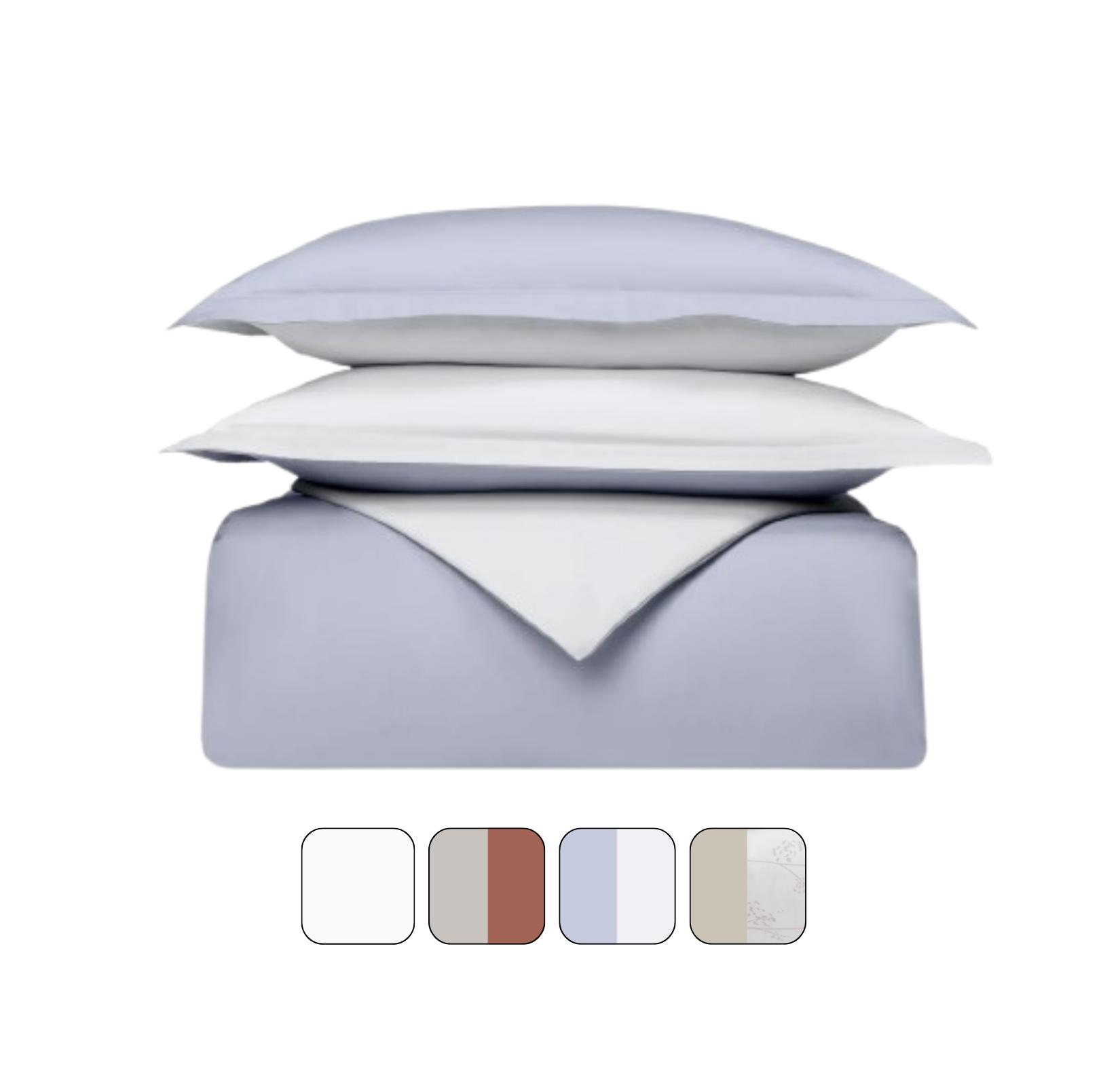 Emma Silken Satin Deckenbezug 240x220cm Weiß