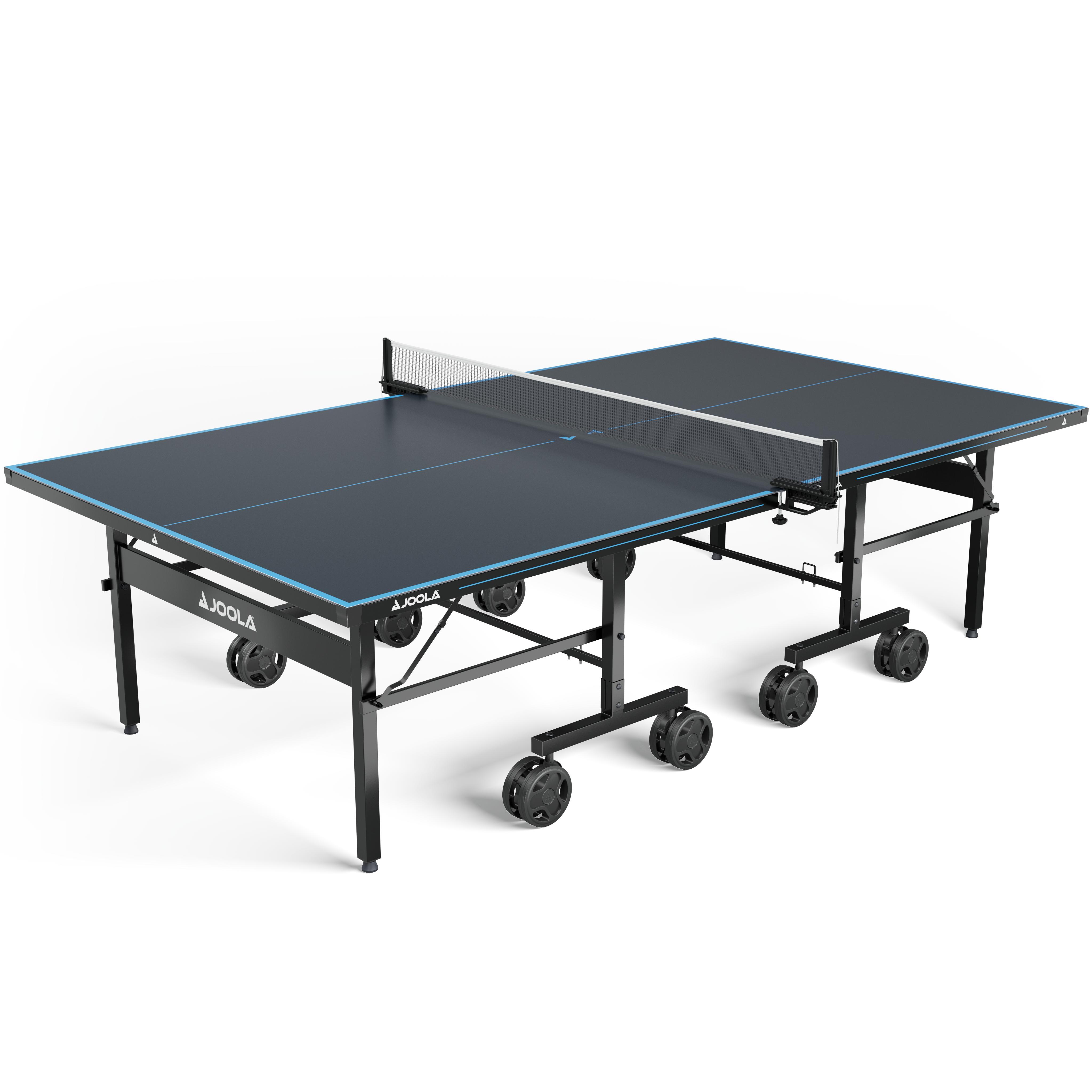 JOOLA Outdoor Tischtennisplatte J500A - Profi Tischtennistisch 6 MM Aluminium-Verbundoberfläche Wetterfest - Klappbares Untergestell, inkl. Netz