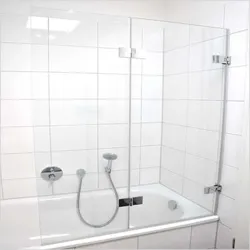 Schulte Davita Badewannenaufsatz 2-teilig 8 mm - Duschkabine