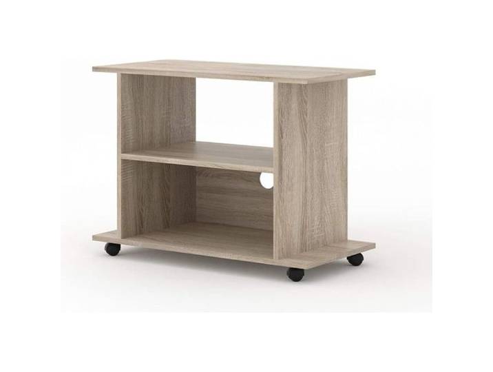 Meuble TV avec roulettes sous main universel Yogi 80 cm salon Hi-Fi commode table