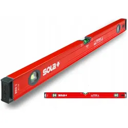 Sola Messwerkzeuge, Wasserwaage, 1214801 Alu-Wasserwaage"Red 3 60" cm in rot (60 cm)