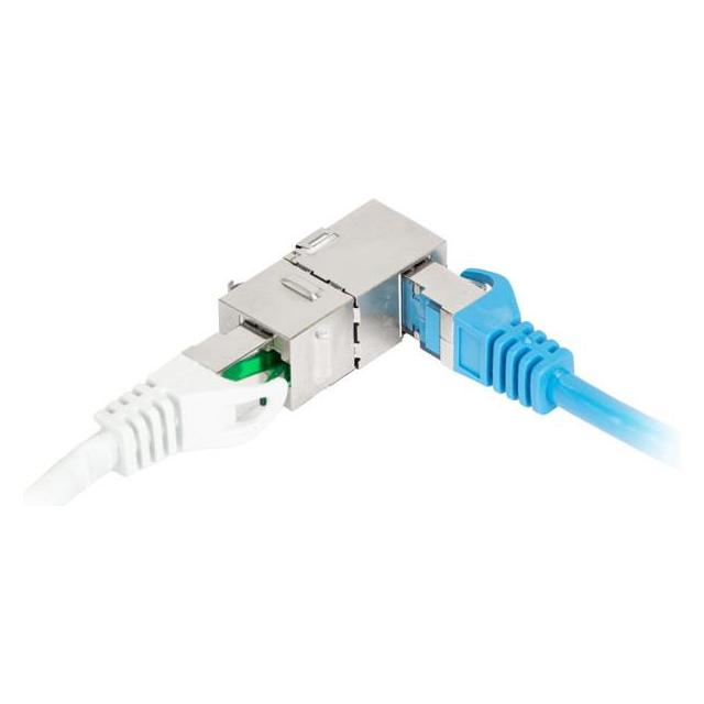 Lanberg feed-thru keystone connector RJ45->RJ45 FTP cat.5e 90 (KSF5-3090)