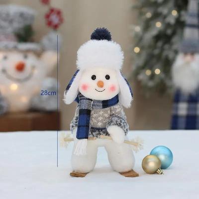 Uplift Picks Cute Plush Snowman Toy Holiday Plush Decoration Winter Gift Doll d 20 33 Cm