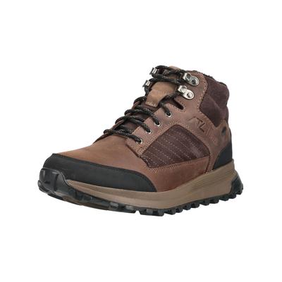 Schnürstiefelette CLARKS "Clarks Stiefelette Leder", Herren, Gr. 43, braun, Leder, Schuhe Schnürstiefelette