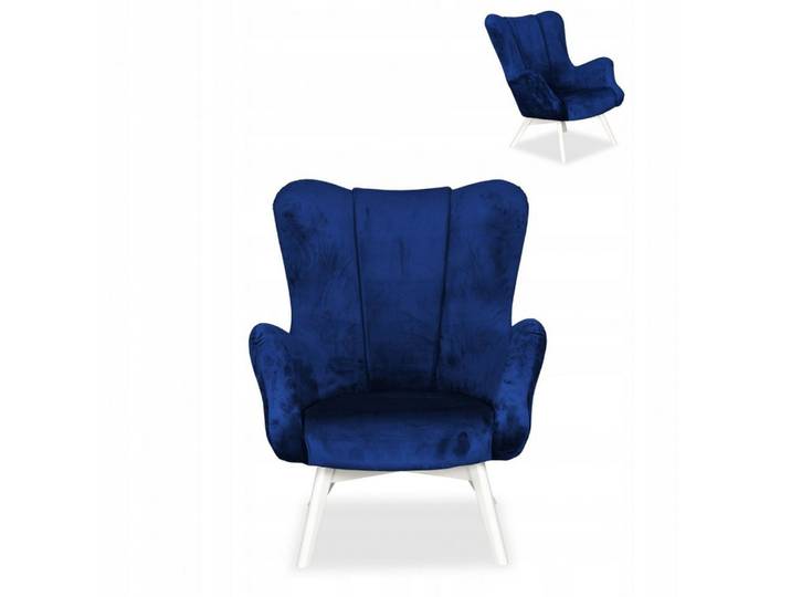 Family Meble Sessel Family Meble Vika Ohrensessel Royal 22 Blau 78x87x100 cm