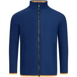 Safeguard,  ESD-Fleecejacke mit langem Zip, unisex, marineblau/orange, S (S)