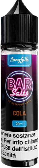 Vampire Vape Cola Bar Salts Liquido Shot 20ml Cola Vaniglia Cannella Agrumi