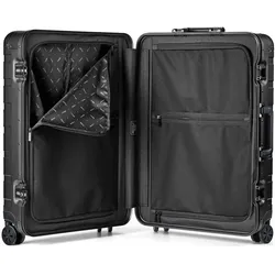 Redolz Pro Aluminium 4 Rollen Kofferset 2-teilig, Koffer, Schwarz