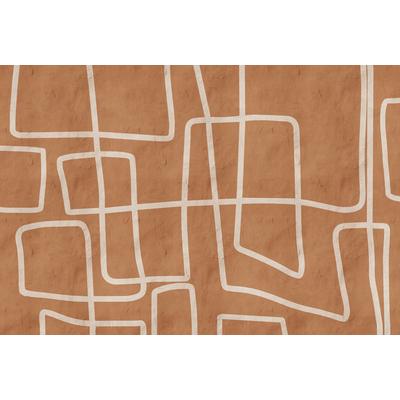Fototapete LIVING WALLS "Walls by Patel Serengeti", orange, B:4m L:2,7m, Vlies, Tapeten, Vlies, Wand