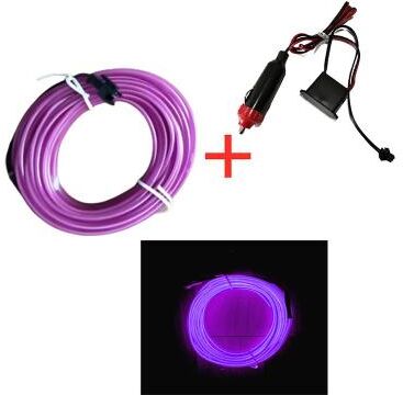 Inspired Living USB Neon LED Car Interior Light Strip Flexible Ambient Lighting cig drive 3 2m