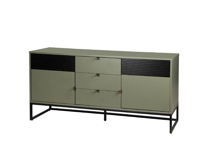 Sideboard 160 cm 160 x 75 x 40cm Grün/Olivgrün
