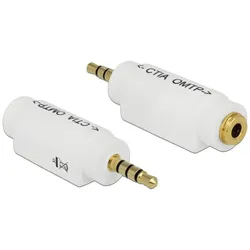 Delock Adapter 3,5 mm 4 Pin Klinkenstecker > 3,5 mm 4 Pin Klinkenbuchse (ändert die Pinbelegung)