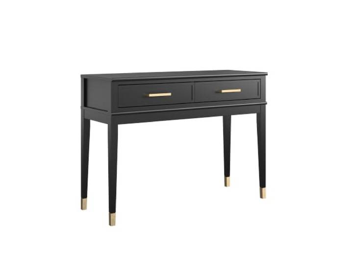 Dorel Home Furnishings Westerleigh Konsolentisch mit 2 Schubladen in MDF-Schwarz