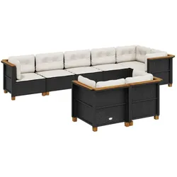 vidaXL, Gartenlounge, Seven (Ohne Tisch (Vollverflechtung))