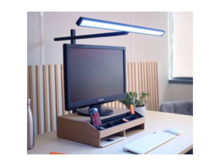 Lampe de bureau à LED ELITE LUMINO, pince, noir