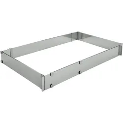 Schneider - Backrahmen verstellbar 430 x 290 mm, Edelstahl