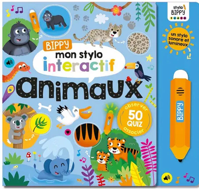 Bippy Mon Stylo Interactif : Animaux - 1 2 3 Soleil