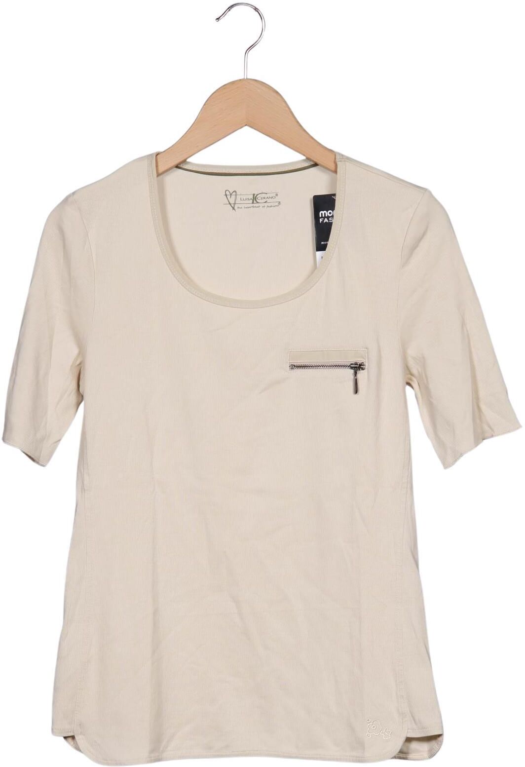 Luisa Cerano Damen T-Shirt, Beige, Gr. M, Synthetik - Second Hand