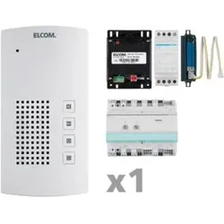 Elcom 1001801 AKF-01 AudioKit 1 Teilnehmer i2Audio weiß BFT-200