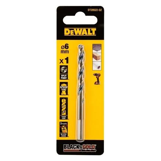 DeWalt 6.5mm Black Gold Hss Drill Bit (6.5 mm) (DT20523)