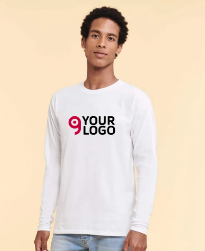 T-shirt maniche lunghe 100% cotone Modern fit girocollo Personalizzate o neutre Fruit of the Loom