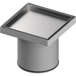 TECEdrainpoint S Rostrahmen 3660011 142x142mm, Edelstahl, Design plate
