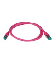 EFB Elektronik RJ45 Patchkabel S/FTP Cat.6A LSZH 30m magenta Das geschirmte Netzwerk CAT 6a SFTP 30 m low-smoke zero-halogen (MK6001.30MA)