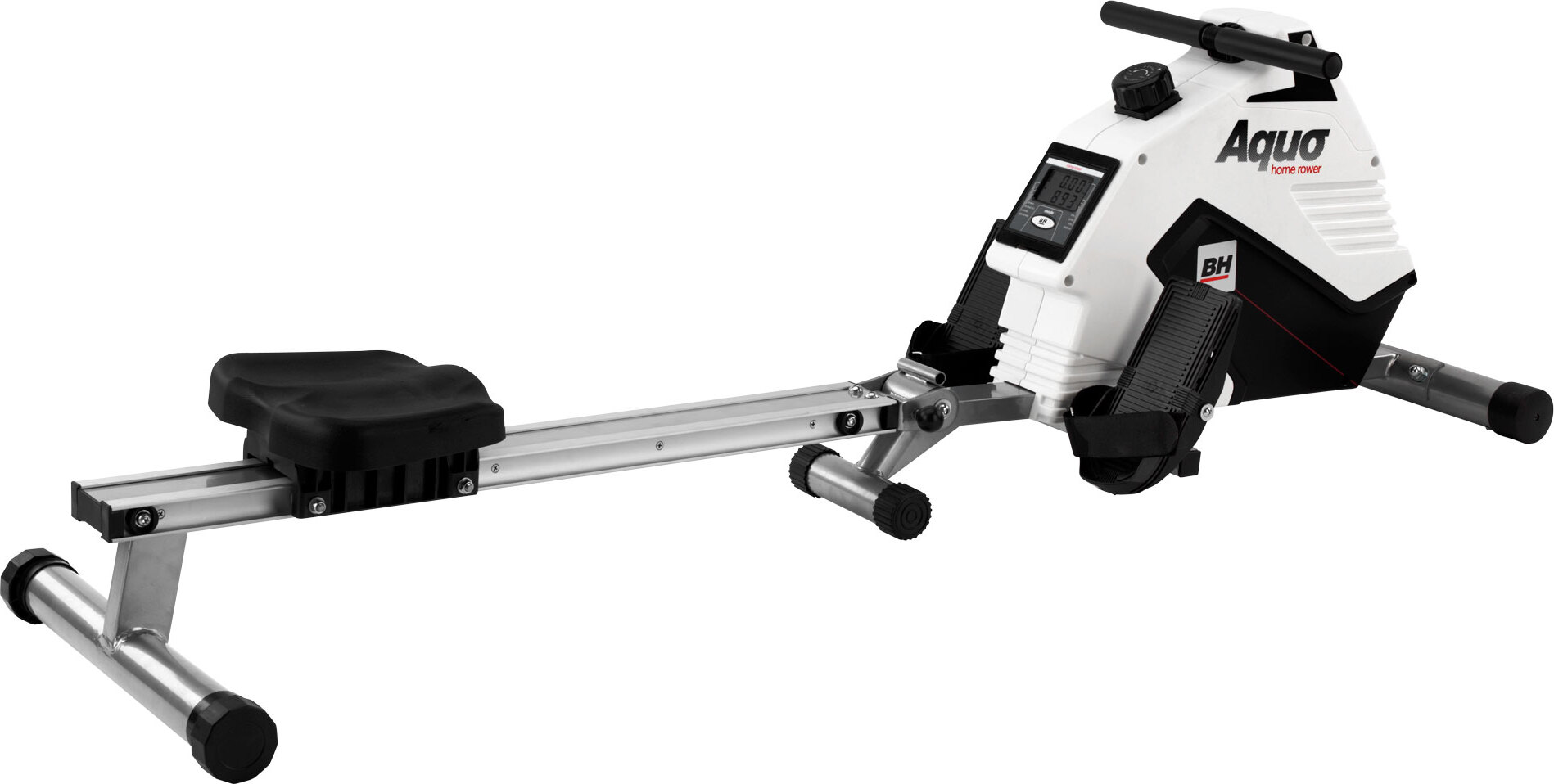BH Fitness Aquo, Magnetisch, V-Gurt, Distanz, Herzfrequenz, Ruderrate (SPM), Zeit, Brustgurt, LCD, 500 mm