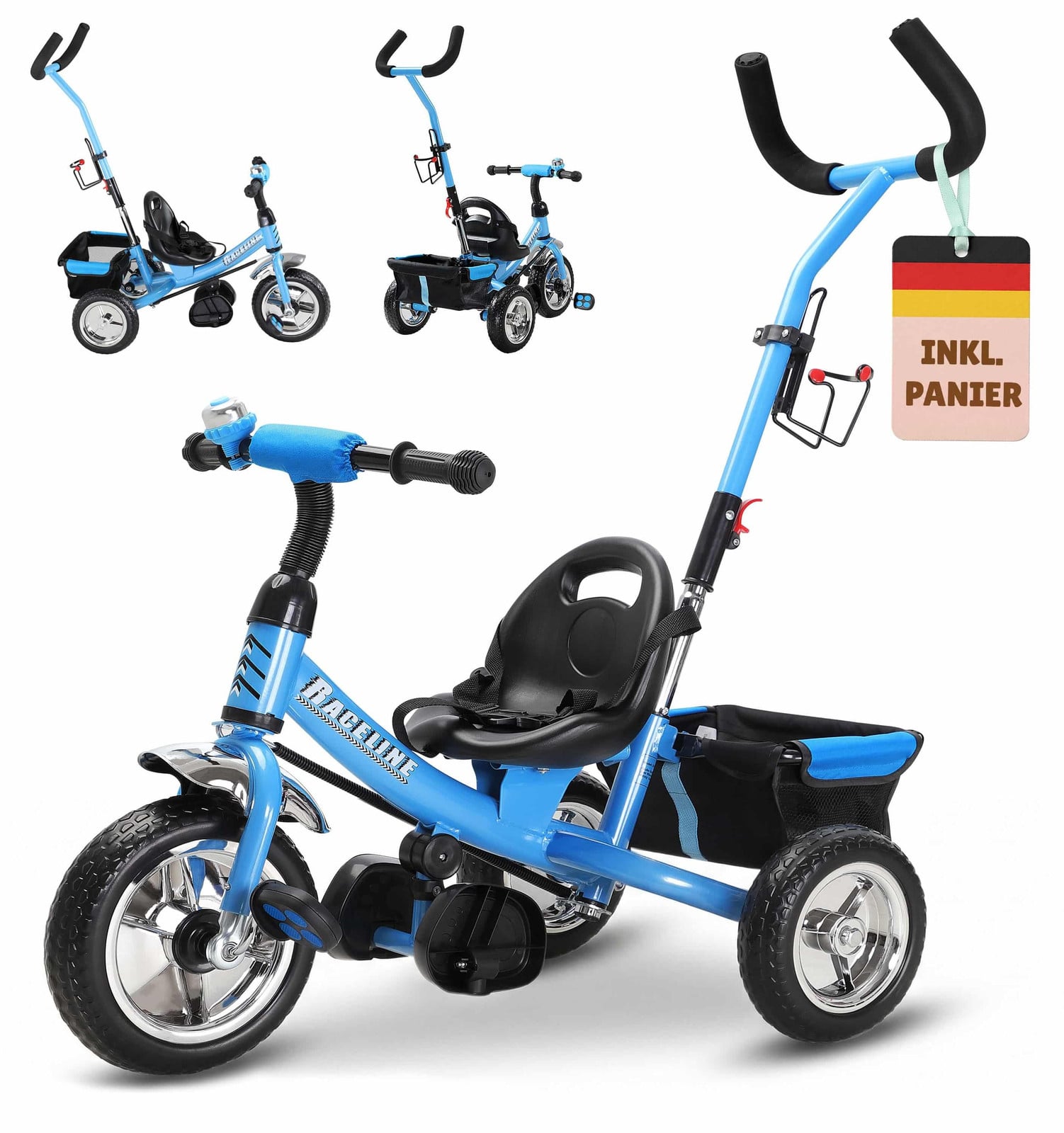 Spielwerk Driewieler voor kinderen vanaf 1 jaar, blauw