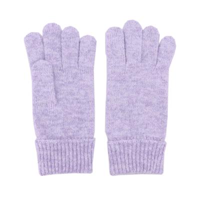 Strickhandschuhe CAPO, Damen, lila (violet), Strick, Materialmix, Handschuhe, Fingerhandschuhe, super-softes Garn, Bündnchen, Einheitsgröße
