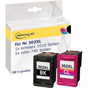 kompatibel für HP 302XL Multipack Druckerpatronen schwarz + color X4D37AE