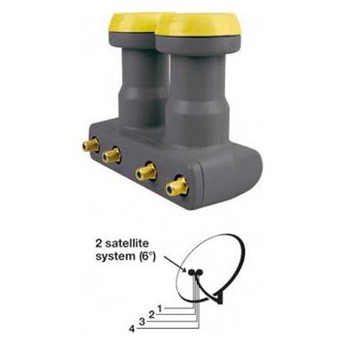 Humax IDdigital/ LNB 249, Quad Monoblock 6° (Quad LNB) (LNB249)