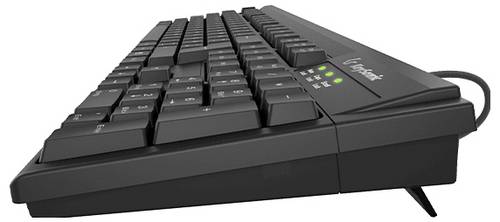 Keysonic KSK-8008U-IP (DE) Kabelgebunden Tastatur Deutsch, QWERTZ Schwarz Wasserfest (IPX7)