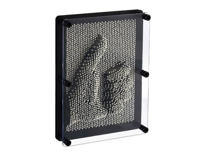3D Nagelbrett Schwarz-Silber-Transparent