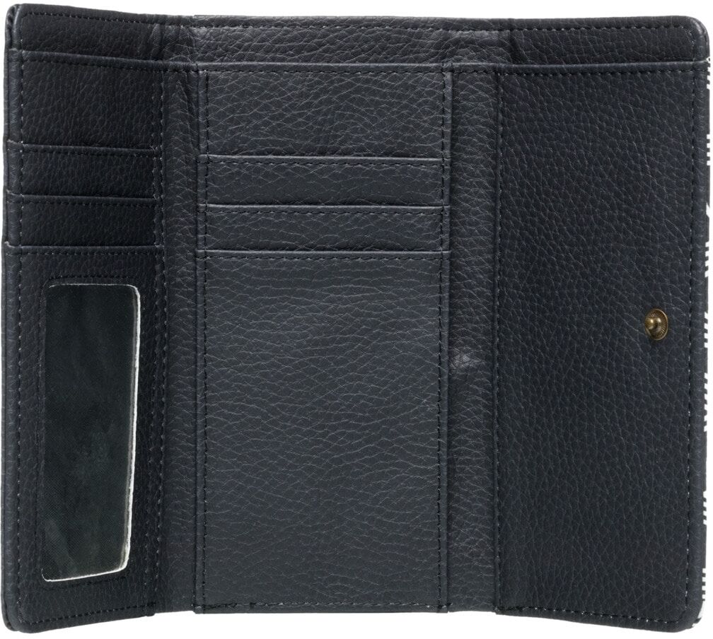 Brieftasche ROXY "Hazy Daze", Damen, grau (anthrazit calif dreams), Kunstfaser, Kleinlederwaren Brieftasche