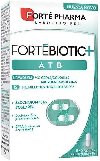 FORTE PHARMA Fortebiotic + Atb 10 Capsulas