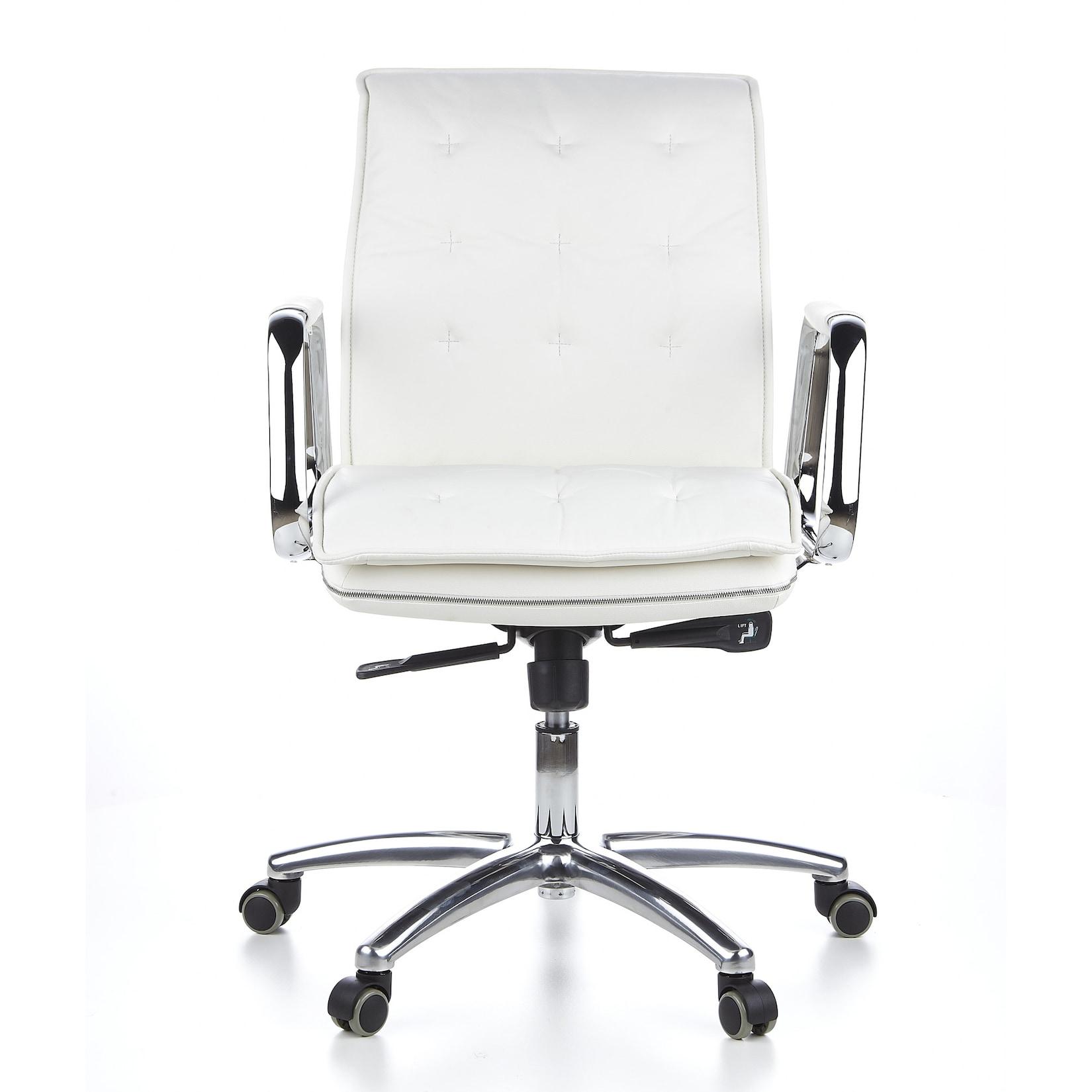 hjh OFFICE Profi Chefsessel VILLA 10 Leder mit Armlehnen