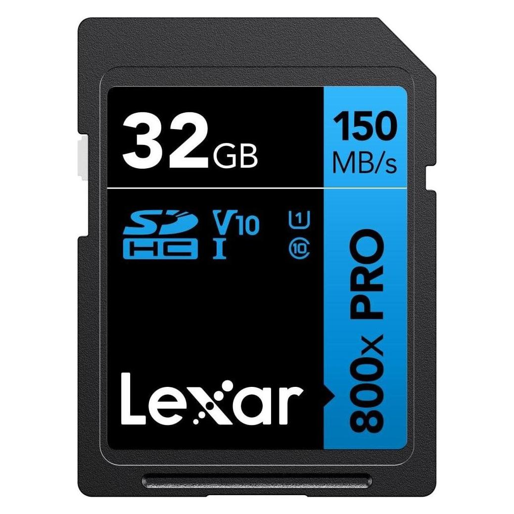 Lexar | Memory Card | Professional 800x PRO | 32 GB | SDXC | Flash memory class UHS-I (32 GB, SDXC, UHS-I) (53991005)