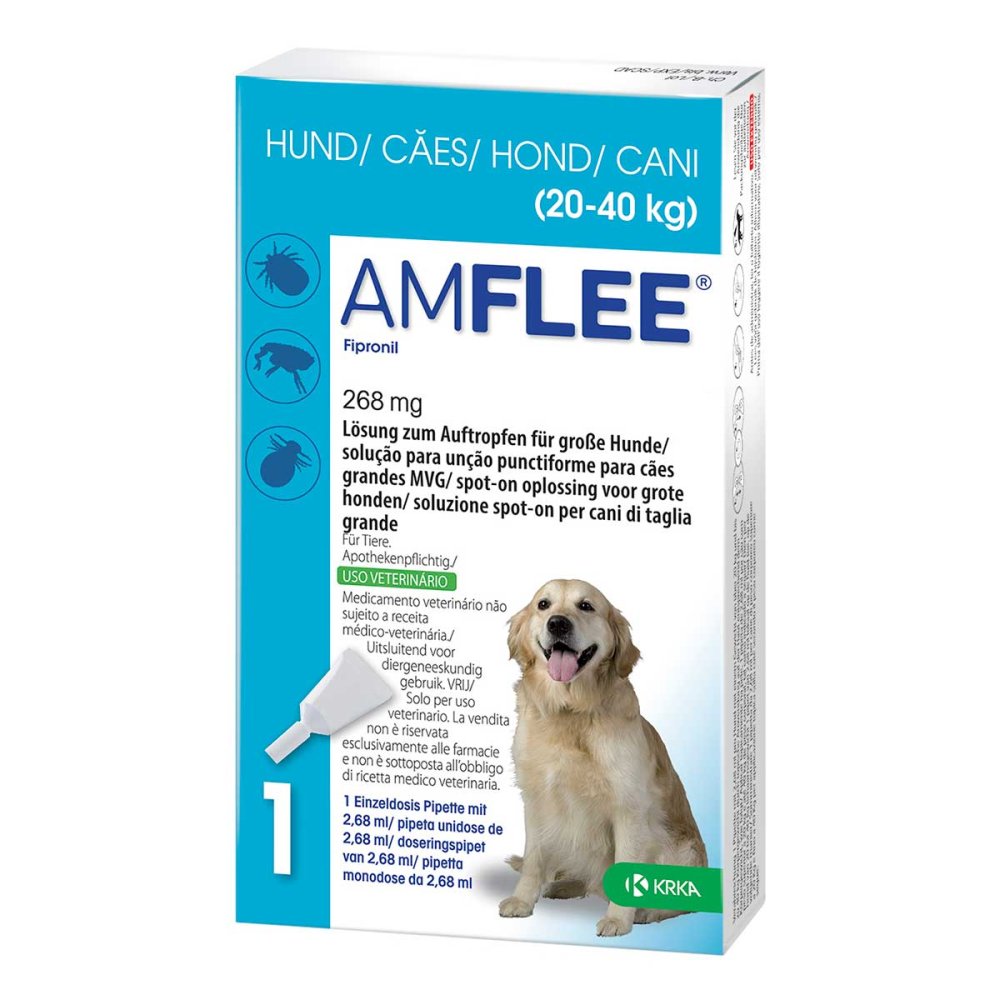 TAD Pharma GmbH Amflee 268 mg Lösung zur, zum Auftropfen für grosse Hunde 11099846