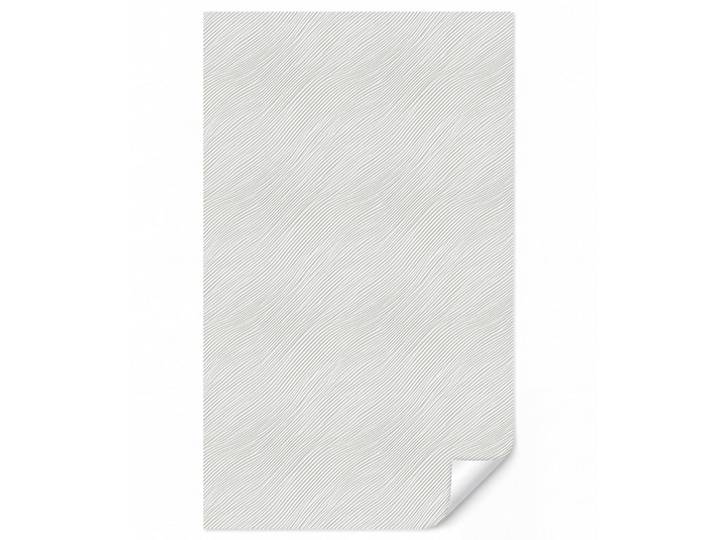 OnlyWow Tapete - Wellen - Rippen - Weiß - 160x260 cm, Papier, Rechteckig, 160x260 cm, Tapeten & Wandverkleidungen, Vliestapeten