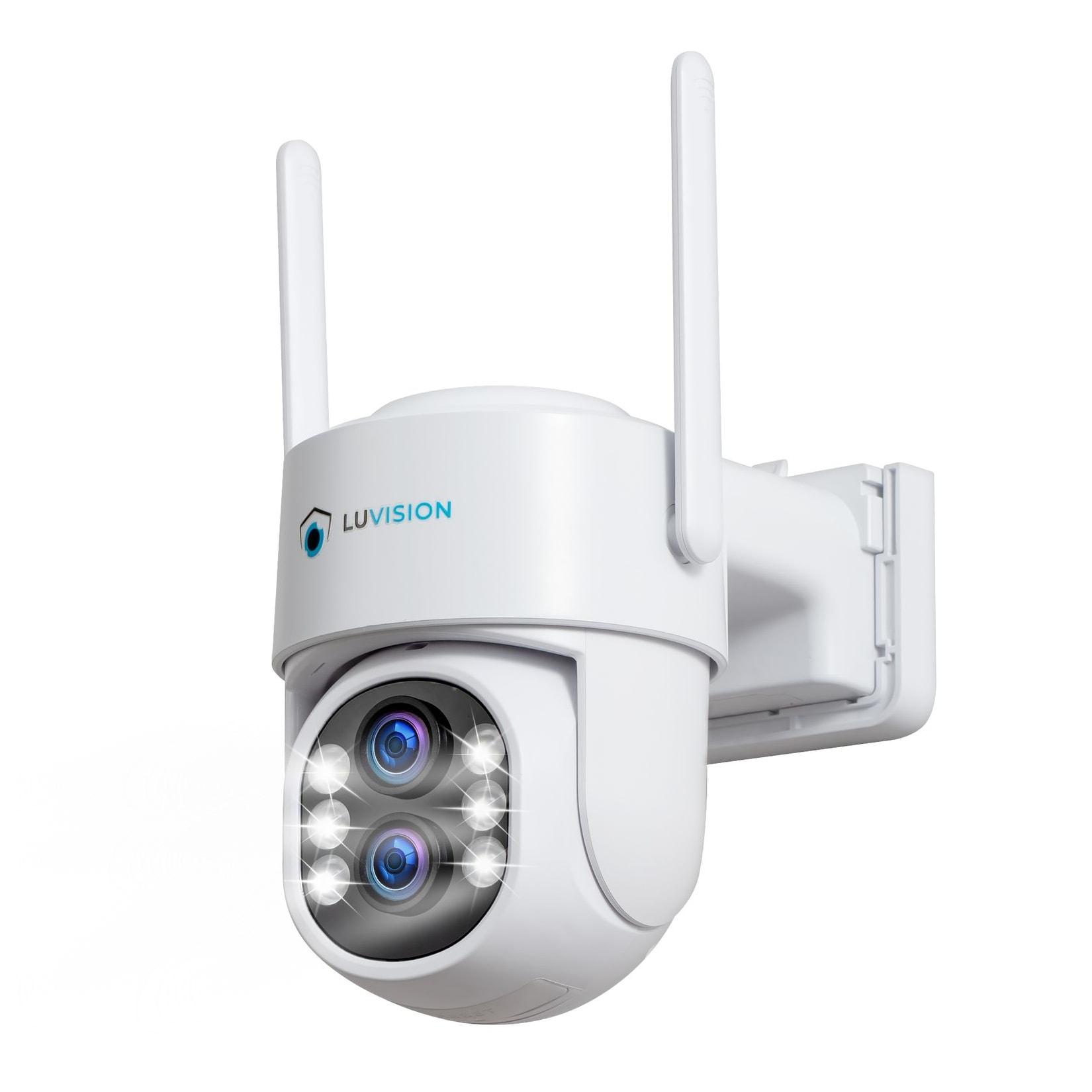 LUVISION 3MP+3MP Dual Linse PTZ WLAN Überwachungskamera KI Personenerkennung