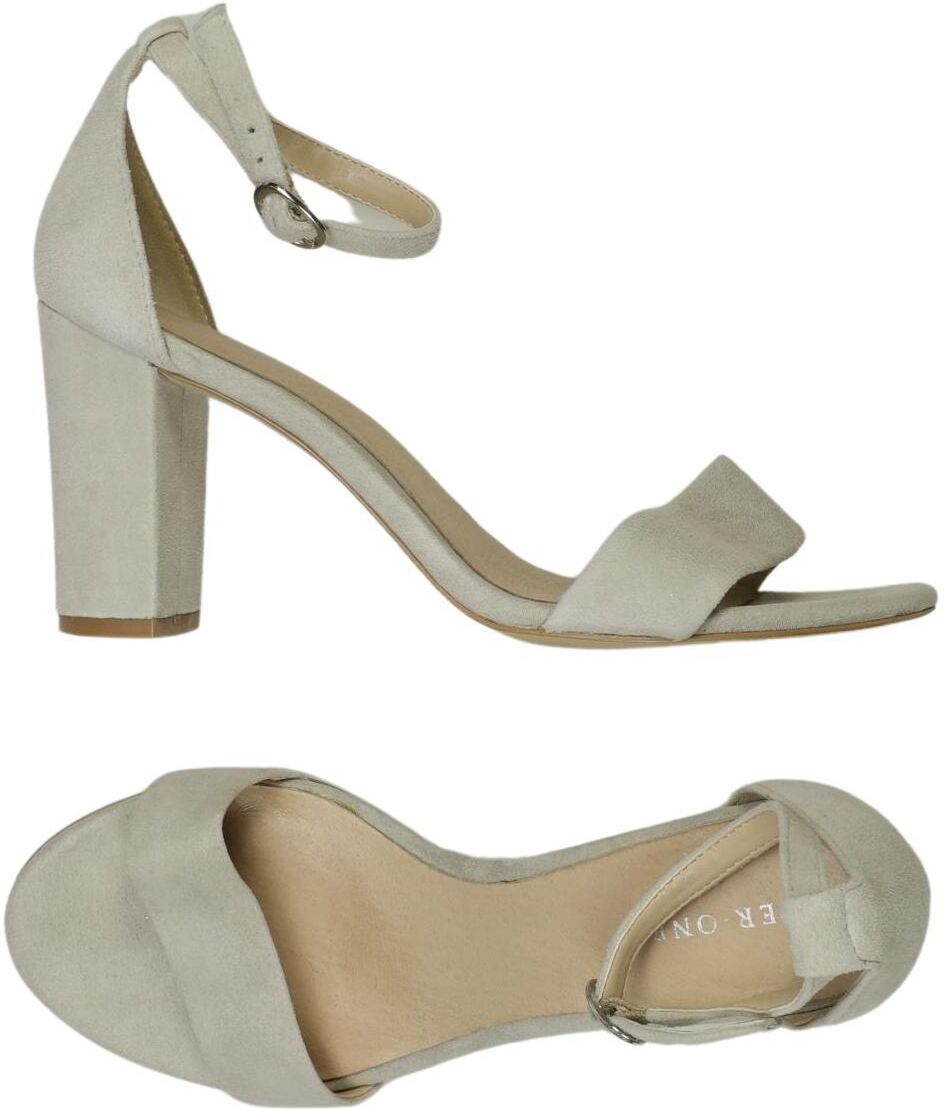 pier one Damen Sandalen, Beige, Gr. EU 37, Leder - Second Hand
