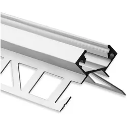 Rutec Alu-Fliesenprofil FP5 Aluminium Fliesenprofil 2 Meter RU-63035